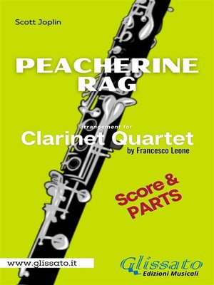 cover image of Peacherine Rag--Clarinet Quartet (parts&score)